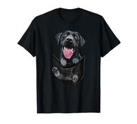 Labrador Retriever Noir drôle Labrador Maman Chien dans Poche T-Shirt