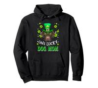 Labrador Retriever One Lucky Dog Mom Dogs St Patricks Day Sweat à Capuche