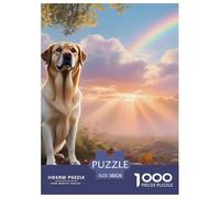 Labrador Retriever Puzzle 1000 Pièces Chien de Compagnie - Puzzle Relaxant & Éducatif, Parfait pour Soirées en Famille, Poster Et Boîte Inclus, 38x26cm/1000pcs