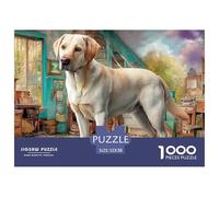 Labrador Retriever Puzzle Adulte 1000 Pièces De Qualité Supérieure : Maîtrisez Le Défi du Puzzle Difficile - pour Un Large Panel Dès 14 Ans 52x38cm/1000pcs