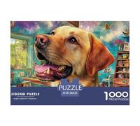 Labrador Retriever Puzzle Adulte 1000 Pièces De Qualité Supérieure : Maîtrisez Le Défi du Puzzle Difficile - pour Un Large Panel Dès 14 Ans 38x26cm/1000pcs
