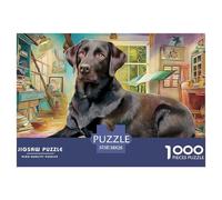 Labrador Retriever Puzzle Adulte 1000 Pièces L'Excellence dans Les Défis De Puzzle - pour Une Large Audience : Homme, Femme, Adulte, Enfant Dès 14 Ans 38x26cm/1000pcs
