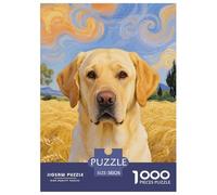 Labrador Retriever Puzzle De 1000 Pièces pour Adultes Jeux Éducatif Défi Jouets Cadeaux Animal de Compagnie Chien Puzzle De Qualité Supérieure Enfants Dès 14 Ans38x26cm/1000pcs