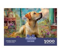Labrador Retriever Puzzles 1000 Pièces Adultes Et Enfants Divertissement Créatif Enfants Cadeaux Jouets De Jeu Stimulants 52x38cm/1000pcs