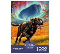 Labrador Retriever Puzzles 1000 Pieces Cadeau Unique Chien Jeu Éducatif Challenge Toy À De Qualité Supérieure Peinture Art pour Adultes Enfants 38x26cm/1000pcs