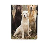 Labrador Retrievers Chiens Noir Doré Blanc Marron,Housse en Cuir synthétique pour Ordinateur Portable, Sacoche pour Ordinateur Portable, Sacoche pour Tablette