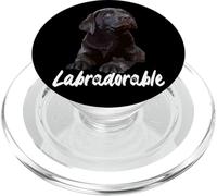 Labradorable Chcolate Labrador Retriever Chiot Marron PopSockets PopGrip pour MagSafe