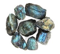 Labradorite brute 500 g - Cristal naturel rugueux avec éclat, gros spécimen minéral irrégulier pour décoration, collection & projets créatifs