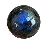 Labradorite Crystal Sphere, Moonstone Polished Ball Quartz Power Stone for, Scrying, Feng Shui, Hand-Made,3.5~4cm