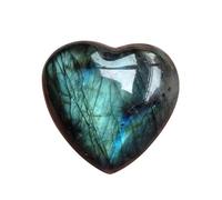 Labradorite Heart - Crystal Heart Shaped Stone for, Protection & Spiritual Growth(6-7cm)