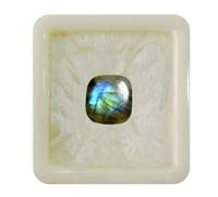Labradorite naturelle 55 carats, pierre précieuse en vrac, forme coussin carré, cabochon, guérison des chakras, pierre de naissance, signe du zodiaque Sagittaire, pierre précieuse 3 carats