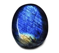 Labradorite Pierre Naturelle Cristal Pierre de Lune Paume Pierre Minérale Gemme Guérison Pierres Thérapeutiques Reiki Chakra Méditation Galets pour Soulager le Stress (60-80g)