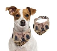 Labradors Petits Chiots Golden Retriever,Bandanas pour Chien, écharpe en Coton, Bavoirs réglables pour Animaux de Compagnie,S