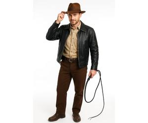 labreeze Chapeau Fedora avec costume d'aventure emblématique inspiré des aventuriers archéologiques classiques et des explorateurs légendaires