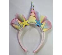 labreeze Lot de 4 bandeaux licorne pastel - Accessoires de déguisement fantaisie mignons pour filles et adultes - Parfait pour les fêtes d'anniversaire, le cosplay, les festivals et les célébrations à