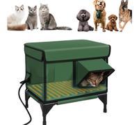 L'Abri Qui Chauffe Et ProtèGe Votre Chat,Abris De Chat ExtéRieur IsoléS avec Sorties,Maison De Chats ChaufféE ExtéRieure pour l'hiver,Abri Chats Exterieur Hiver Etanche