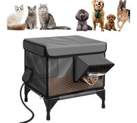 L'Abri Qui Chauffe Et ProtèGe Votre Chat,Abris De Chat ExtéRieur IsoléS avec Sorties,Maison De Chats ChaufféE ExtéRieure pour l'hiver,Abri Chats Exterieur Hiver Etanche