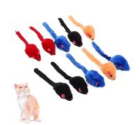 Labriciyon Lot de 10 mini jouets colorés en peluche pour chats et chatons. Jouets mignons et pratiques pour animaux