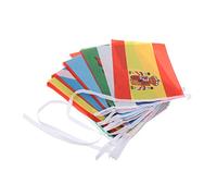 LABRIMP 1 corde Guirlande de Drapeaux Nationaux Pays Décoration Festive pour Bars Ktv et Événements Publics