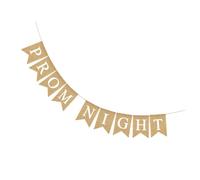 LABRIMP 1 Pièce Bannière de Bunting Décorative pour Mariage Fanions Lin pour Soirée Prom Night Décoration Colorée pour Événements Spéciaux