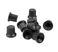 LABRIMP 10 Boutons de Commande du Potentiomètre pour Guitare Électrique et Amplificateurs de Guitare en Plastique Noir, Faciles à Installer, 10pcs