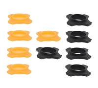 LABRIMP 10 pièces Anneaux Roulement pour Microphone Universels Protection Antidérapante et Amortissante Accessoires Pratiques pour Ktv Conférence Noir et Orange