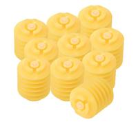 LABRIMP 10 Pièces Couineur de Remplacement Plastique Jaune Design à Bulles Multilayer, Portable et Produisant Un Son Clair, pour Activités Extérieures et Assemblage Créatif