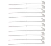 LABRIMP 10 Pièces Mât de Drapeau pour Voiture à Clip, Plastique | Installation Facile Vitre de Véhicule, Surface Lisse, Support à Clip, Usage Auto et Camion