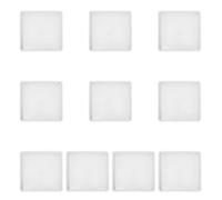 LABRIMP 10 Pièces Plateau Carré pour Pot de Fleurs, Base Basse | Léger, Empêche les Fuites D’eau, Protège le Sol, Facile à Déplacer pour Jardinière et Balcon