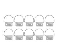 LABRIMP 10 Pièces Poubelle extérieure à gérer poignée métallique poignée lourde en métal Silver