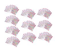 LABRIMP 100 Feuilles Autocollants de Récompense Forme de Cœur Autocollants Colorés pour Écoles et Activités pour Récompenser