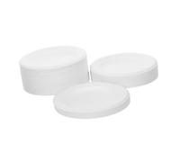 LABRIMP 100 Pièces Assiettes Jetables Biodégradables Épaisses Blanches Plateaux Papier Rond Résistants pour Repas Chauds et Froids Parfaites pour Barbecues Anniversaires et Mariages