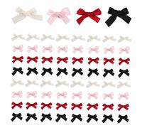 LABRIMP 100 Pièces Mini Bow Ribbon Hair Clips For And Teens Secure Polyester Bowknot Barrettes With Strong Grip Small Hair Accessories For Daily Hairstyles