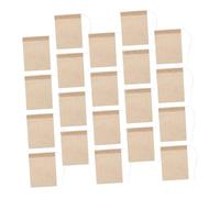LABRIMP 100 Pièces Sachets Filtre à Thé Jetables Papier Naturel avec Cordon Infuseurs pour Thé Vrac Épices Café Froid Passoire pour Cuisine
