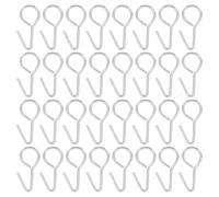 LABRIMP 100pcs Crochets en Forme S en Acier pour Fixation Housse siège Auto Utilisation véhicule Pratique