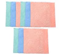 LABRIMP 10pcs Serviettes Démaquillantes en Microfibre de Corail Ultra Douces Visage, Portables et Adaptées Voyage la Maison Couleur Aléatoire Style Style Aléatoire