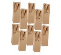LABRIMP 10pièces Pochette à Vin Papier Kraft Transport pour Bouteilles De Vin Pratique pour Mariages Et Fêtes pour Et Événements Spéciaux