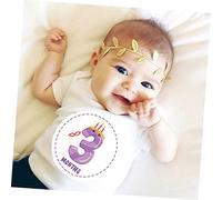 LABRIMP 12 Pièces Autocollants de Jalons Mensuels pour Garçon Fille de Autocollants Créatifs pour Capturer Âges Du Né Décor Adorable pour Album Photo et Partage Réseaux Sociaux