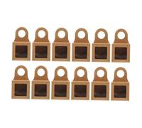 LABRIMP 12 Pièces Boîte de Bouteille de vin en Papier Kraft Faire la fête Portion Porte-Bouteille Party Favors Boîtes de Bouteille boîtes de friandises cotillons boîtes de fête