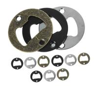 LABRIMP 12 pièces Inserts Ouvre Bouteilles DIY Métal Résistant Corrosion Accessoires Ouvre Bouteille pour et Vin Kit de Couleurs Chrome Bronze Noir pour Usage Domestique et Professionnel