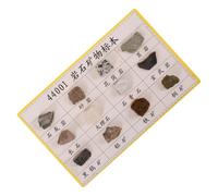 LABRIMP 12 Pièces Kit de Spécimens de Roches Minérales pour Collection et Affichage Outil Pédagogique Polyvalent pour Laboratoire et Cours de Géologie