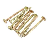 LABRIMP 12 Pièces Piquet de Fixation en Acier Inoxydable Or pour Jardin, Facile à Démonter, Augmente la Tension du Sol, pour Usage Extérieur et Repérage Paysager