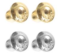 LABRIMP 2 Paires Fermoir de boucle d'oreille Argent Embout de boucle d'oreille à visser pour accessoires de boucles d'oreilles, pour piercing à l'oreille, style chic