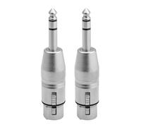 LABRIMP 2 pièces Adaptateur Audio TRS Mâle vers XLR Femelle Équilibré Claire et Stable pour Microphones Amplificateurs et Égaliseurs Pack de Robustes et Faciles à Installer