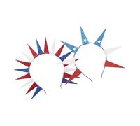LABRIMP 2 pièces Bandeau Patriotique avec Statue Emblématique et Usa Accessoire Scintillant pour Nationales Élections et Événements Caritatifs Lot