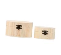 LABRIMP 2 pièces Boîtes de Rangement Rondes avec Fermeture Petits Coffres et pour Objets Divers Coffrets Simples et Sûrs pour Usage Familial et Activités Manuelles