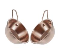 LABRIMP 2 pièces Bol Coréen Acier Inoxydable avec Poignée Bol à Sauce pour Riz Cru Traditionnelle pour Cuisine et Camping Couleur Or Rose