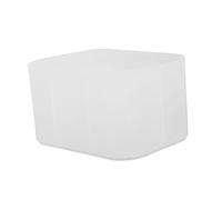 LABRIMP 2 Pièces d'art D'ongle Support De Tampon en Coton Conteneur Grand Espace De Stockage Conteneur De Stockage Organisateur De Bijoux Porte-Cils Acrylique Blanche