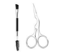 LABRIMP 2 pièces Kit Sourcils avec Ciseaux Inoxydables et Brosse Peigne Outil de Toilettage Précis pour Hommes et Femmes Compact pour Maquillage Quotidien