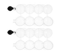 LABRIMP 2 Pièces Moule à Glaçons Sphériques en Plastique et Silicone Couvercle, Facile à Nettoyer, pour Refroidir Vos Boissons la Maison